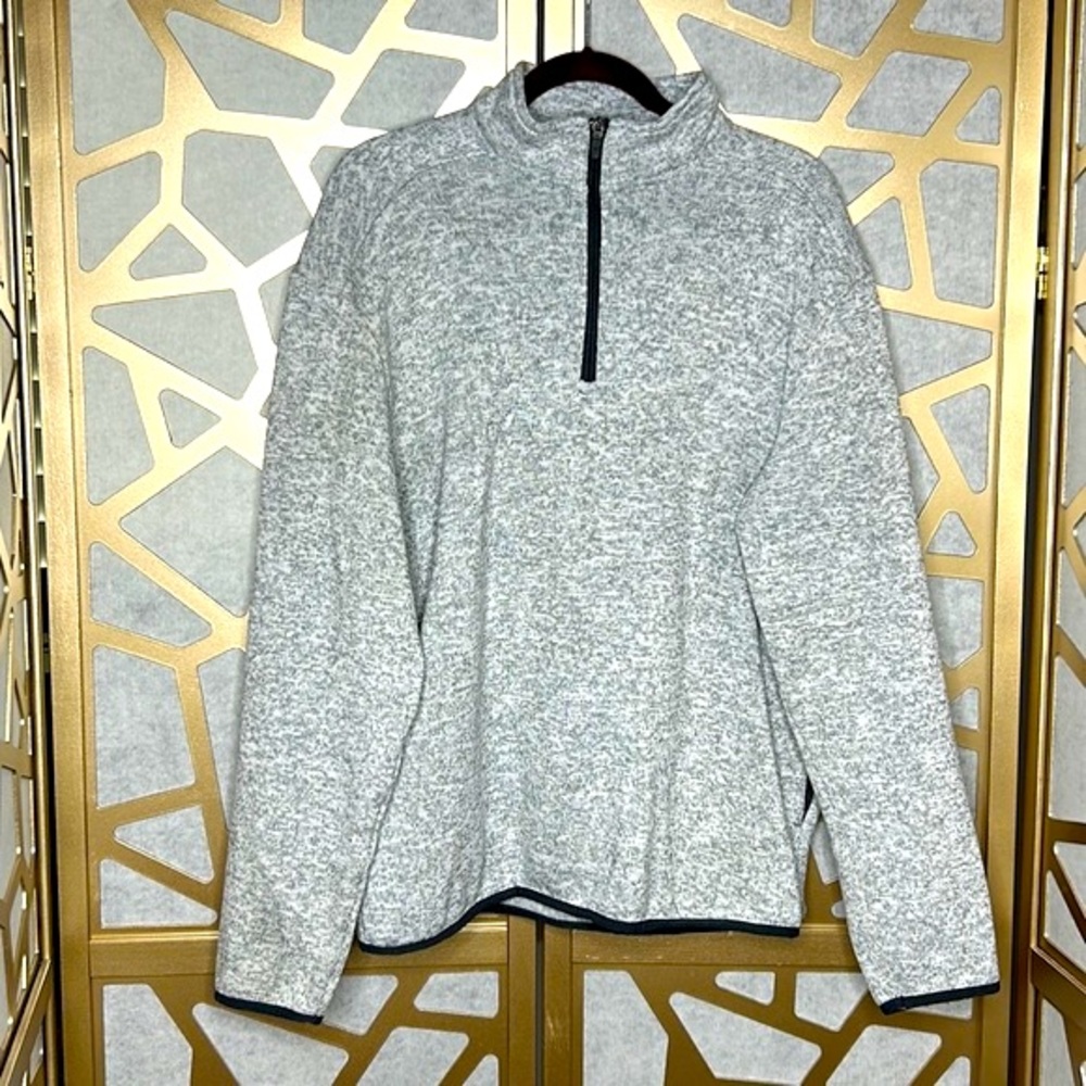 Grand‎ Slam Fleece Quarter-Zip Golf Pullover One Pocket Long Sleeves